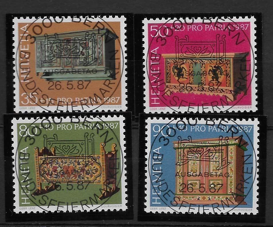 Tutti i francobolli: VP087 - Pro Patria 1987 vollstempel – Usato da Trélex venduto da Phil_Albert
