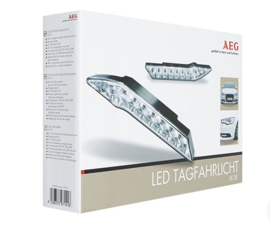 AEG LED Tagfahrlicht.Perfekt in Form und Funktion. (Neu und ...