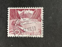 Schweiz 1950 Grimsel 20 Vollstempel VERS L'EGLISE 12.XII.50
