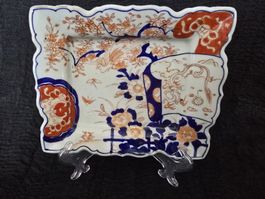 Plat rectangulaire Imari japonais XIXe 
