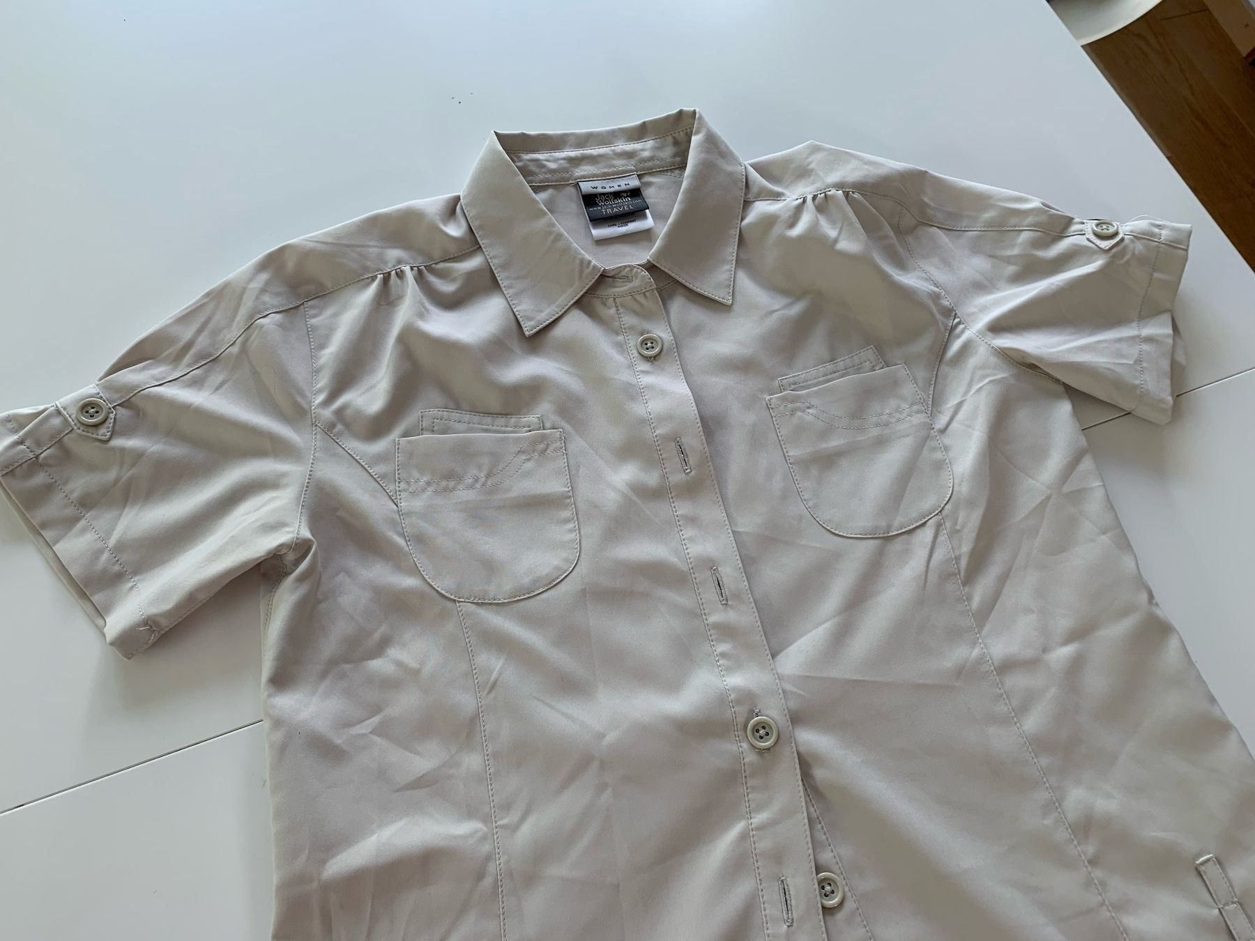 Jack Wolfskin Camicette: JACK WOLFSKIN bequem Travel Bluse Gr. S – Nuovo (secondo la descrizione) da Meiringen venduto da snahhanssnah 2