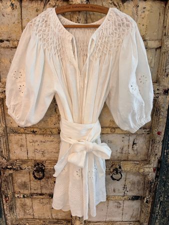 100% Leinenkleid weiss, Grösse 38