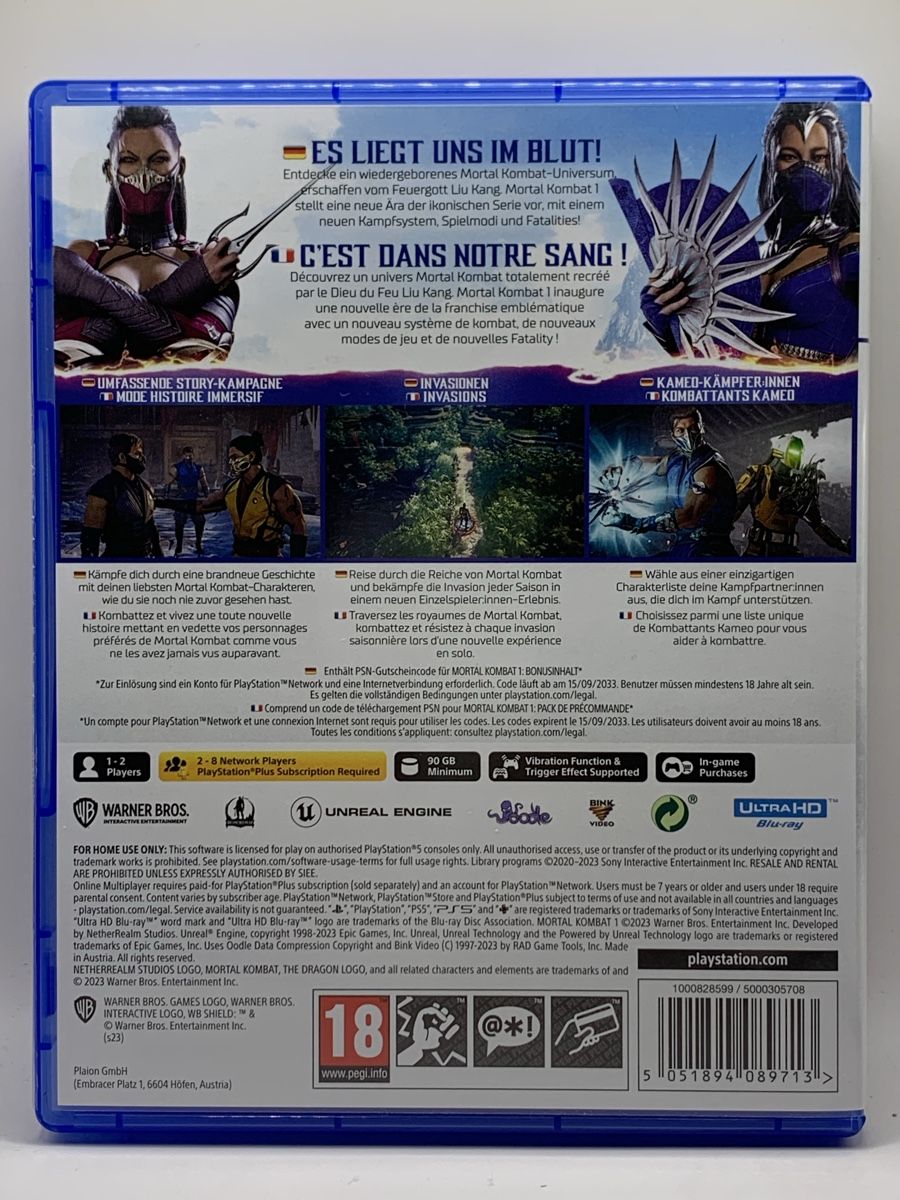Sony Giochi: Mortal Kombat 1 - PS5 – Usato da Ostermundigen venduto da RG-Collector 1
