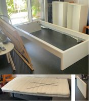 IKEA MALM Bett 90x200, 2 Schubladen, Lattenrost, Matratze