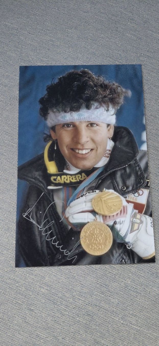 Autografi: Autogramm Vreni Schneider – Usato da Schmerikon venduto da Olympia04