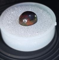 0,8 ct Opale noire naturelle à reflets floraux