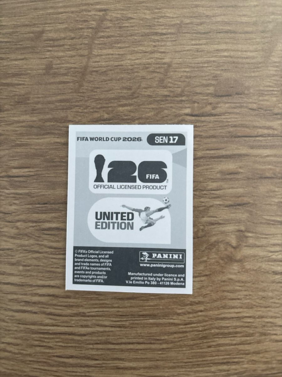 Panini Carte collezionabili: Panini Fifa WM 2026, SEN17 – Nuovo (secondo la descrizione) da Niederwil AG venduto da pat_l6fn 1