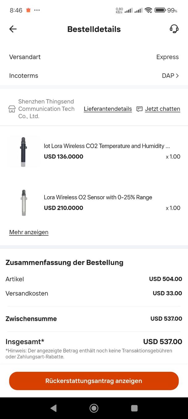 Misurare: Komplettes LoRa Sensor-Set inkl. Gateway & lebenslange Cloud – Usato da Zürich venduto da Zuripilz_GmbH 5