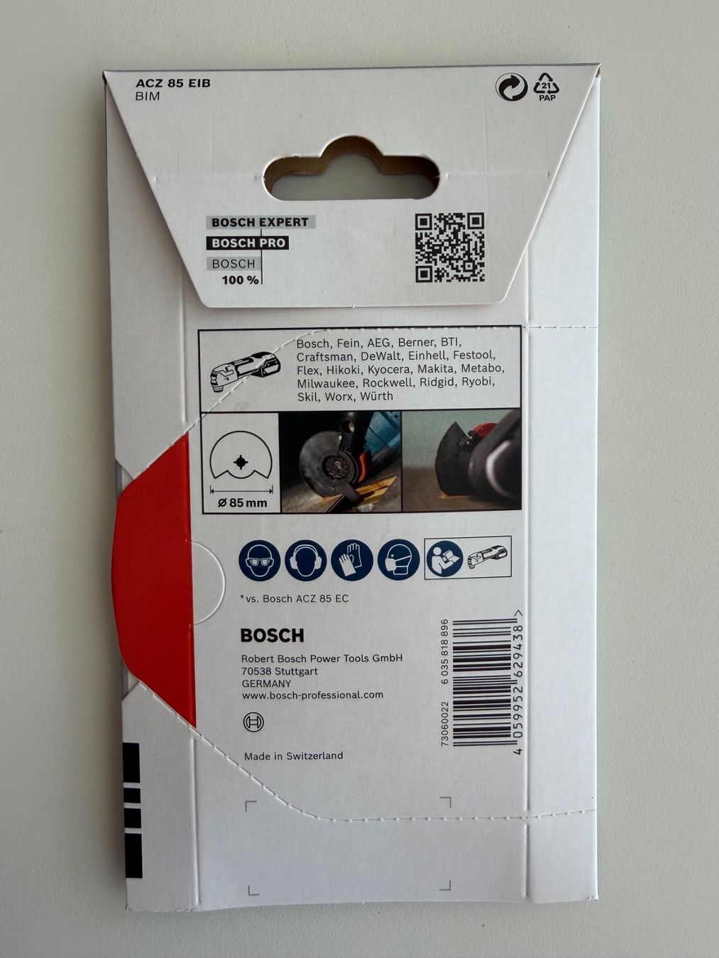 Bosch Alle Werkzeuge: Bosch Starlock Lame segment PRO ACZ 85 EIB – Neu und originalverpackt aus St-Gingolph von GoldenKeys 1