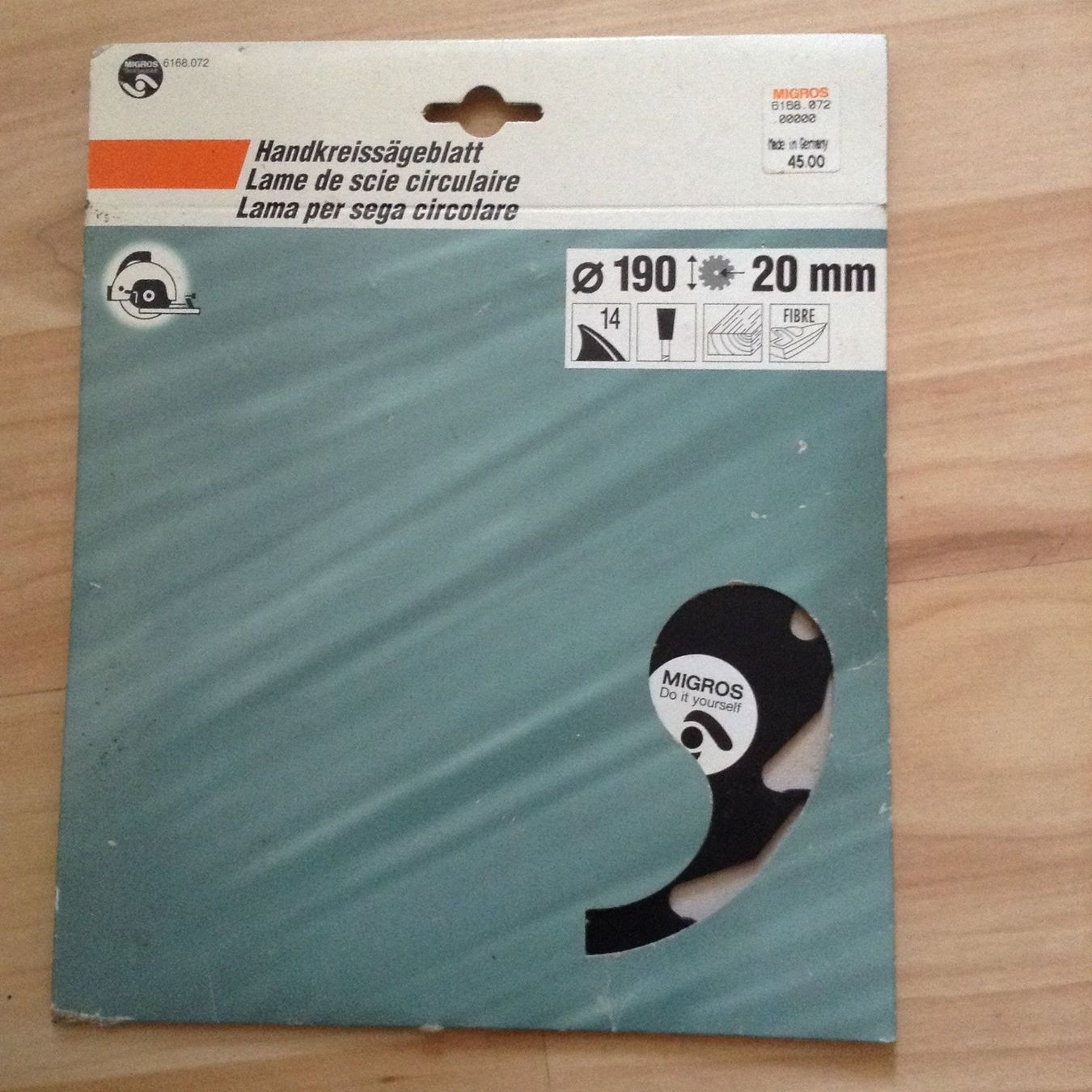 Sägen: Handkreissägeblatt – Neu und originalverpackt aus Hunzenschwil von Fanta01