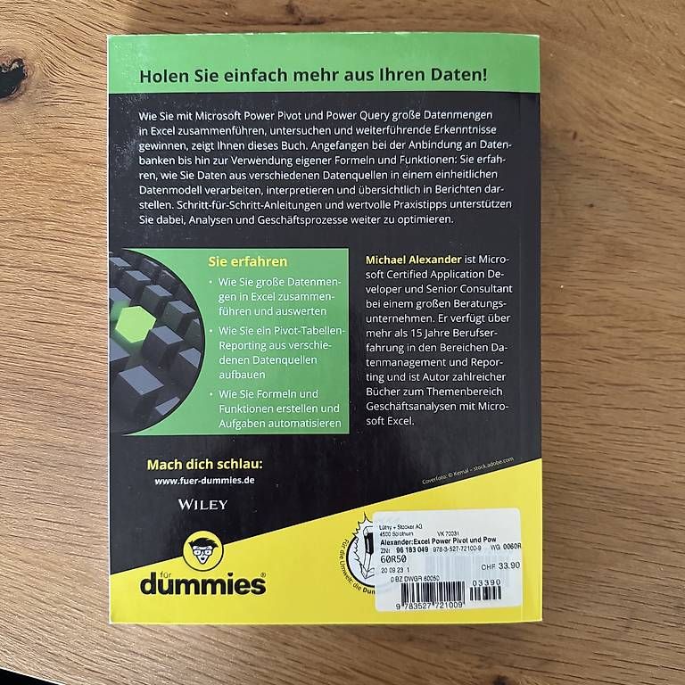 Libri: Excel Power Pivot und Power Query für dummies – Usato da Solothurn venduto da Juliasju 1