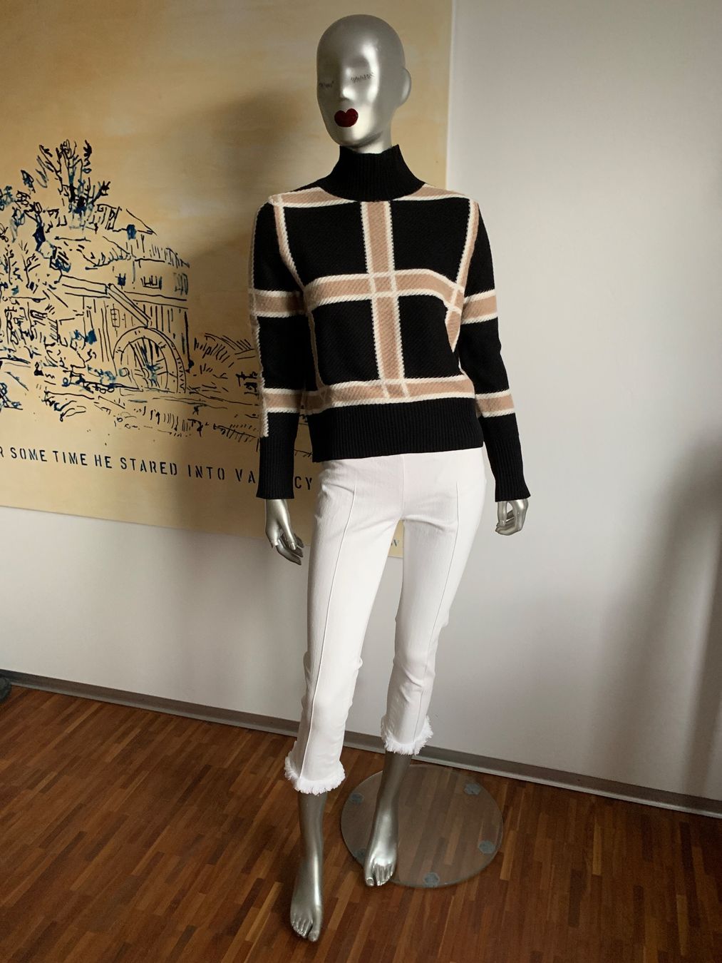 Akris Maglioni & Felpe: AKRIS: Exklusiv gemusterter Rollkragen-Pullover, 36 – Nuovo (secondo la descrizione) da Luzern venduto da paulablue 2