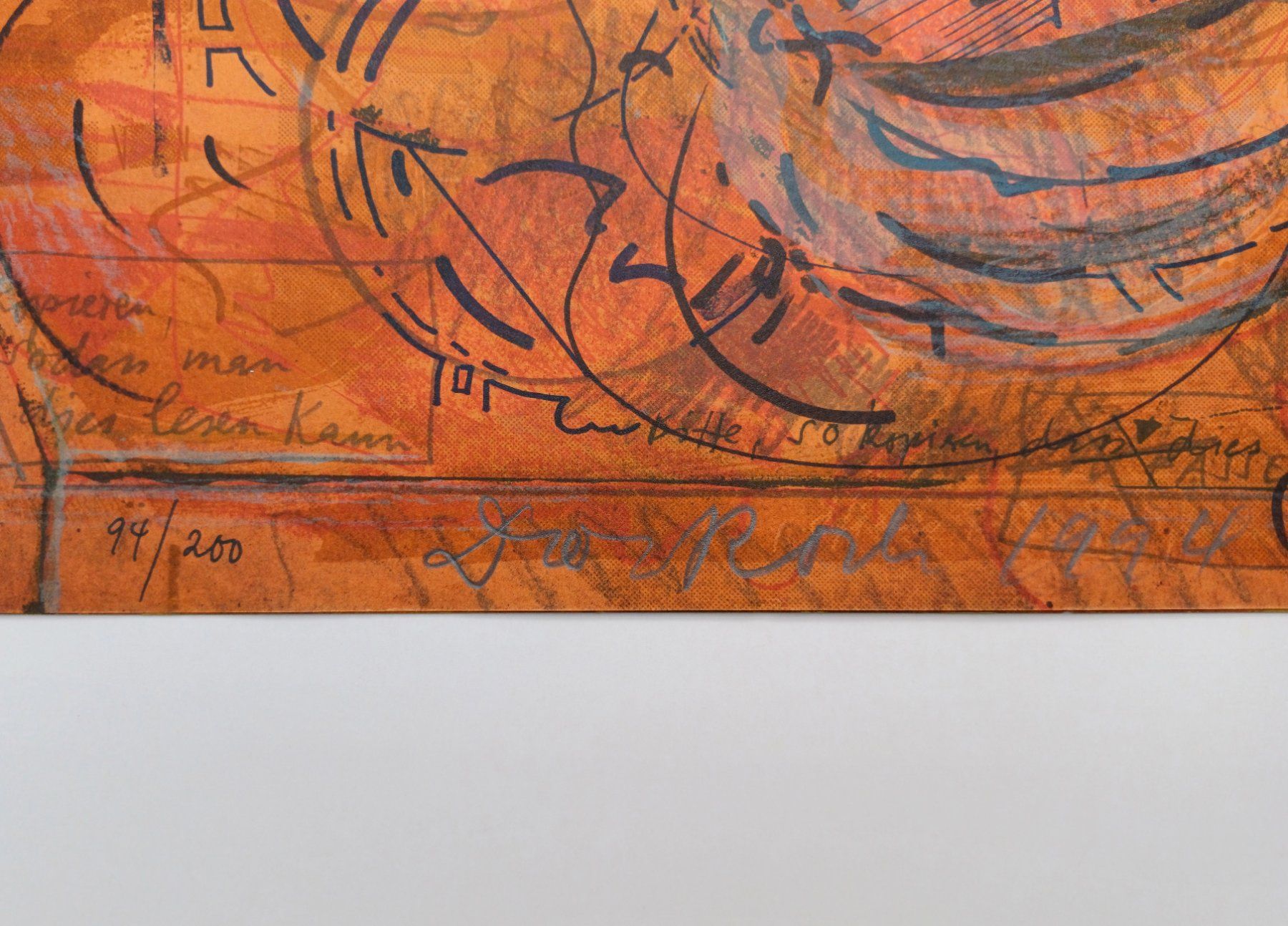 Grafica & Litografie: Dieter Roth, Offsetlithografie, signiert – Nuovo (secondo la descrizione) da Uster venduto da diego54 1