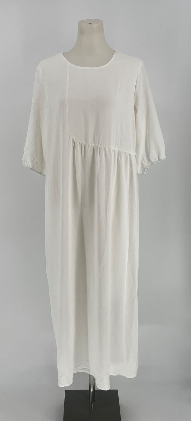 Vestiti: Weisses Kleid/ Maxikleid Gr. L – Usato da Auenstein venduto da moin.