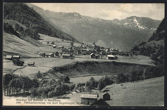 Ansichtskarten: Melchtal, Ortsansicht mit Rothorn und Gl – Gebraucht aus Berlin von bartko-reher