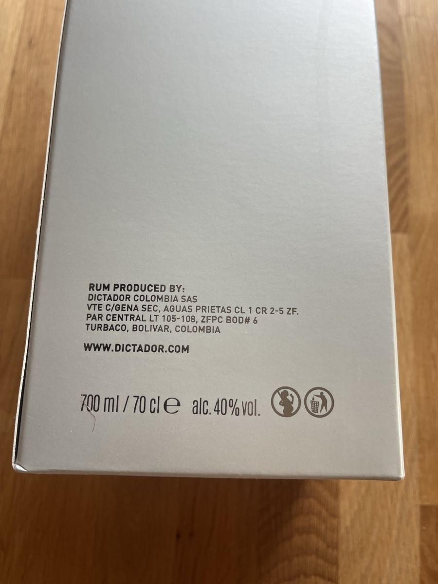 Spirituosen: Dictador Rum Platinum 700ml – Neu und originalverpackt aus aarburg von maximus1950 3