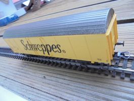 HO Modelleisenbahn LIMA Güterwagen Aufschrift Schweppes 16cm