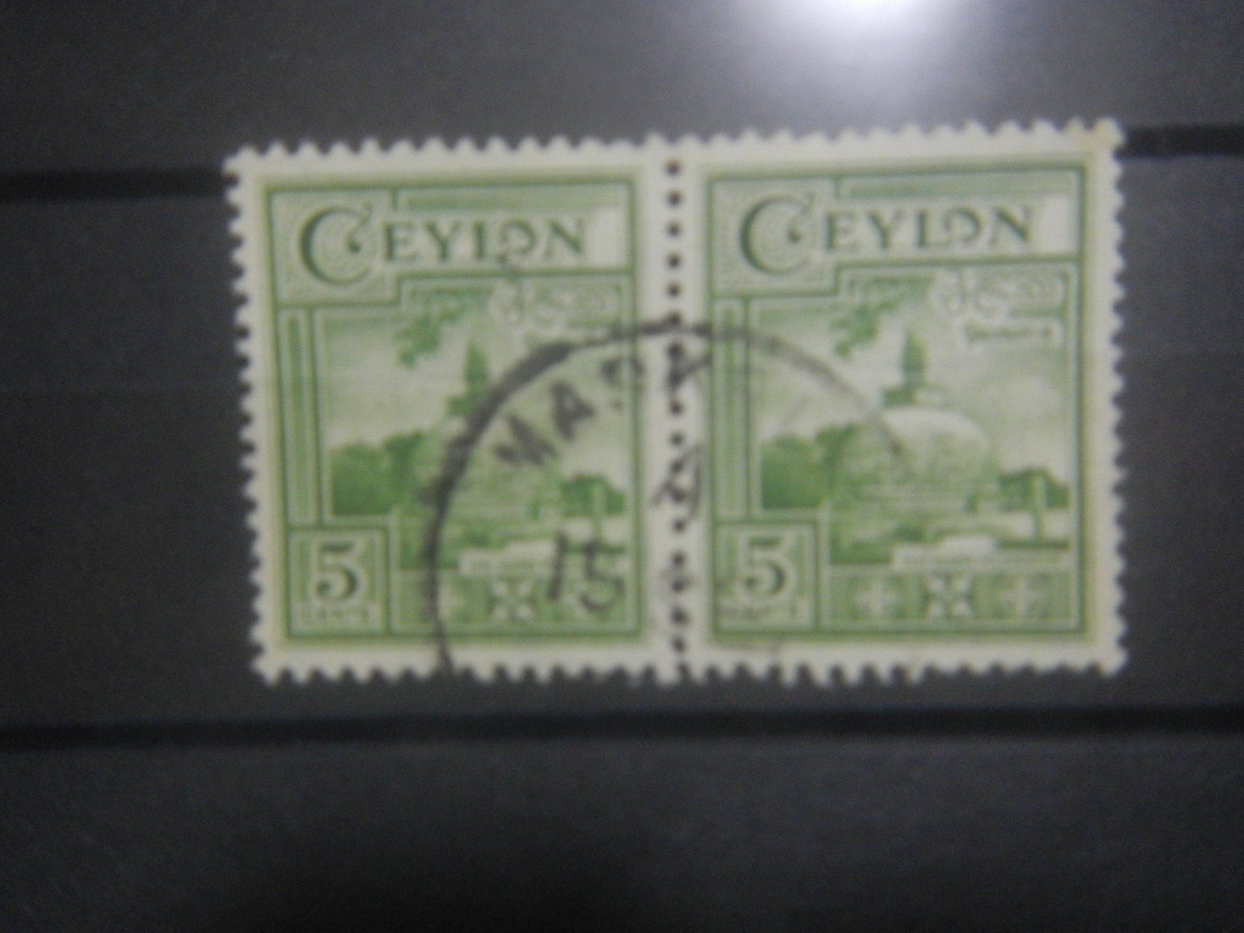 Tutti i francobolli: Briefmarken Ceylon 5cent 2er – Usato da Bronschhofen venduto da happynews2018