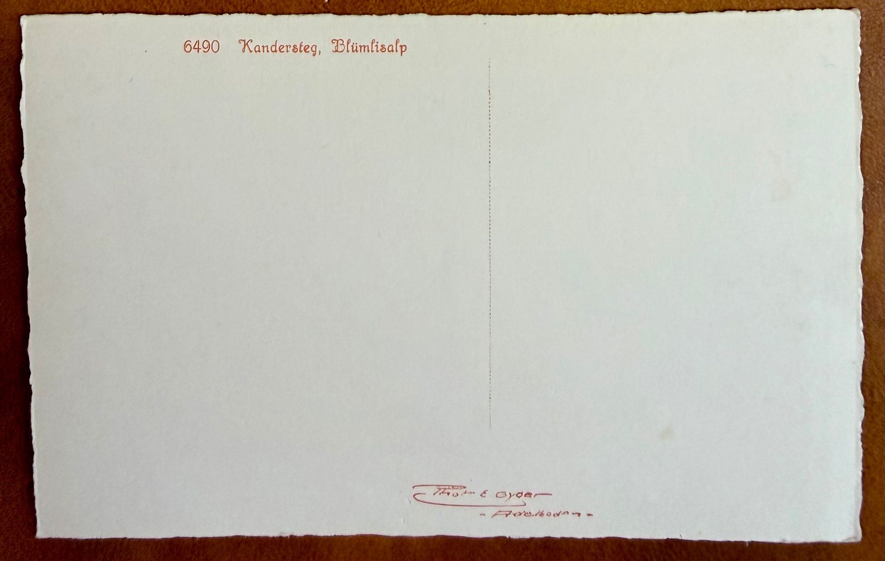 Cartoline postali: Kandersteg - Antik - Photo E. Gyger – Usato da Lutry venduto da Ediego 1
