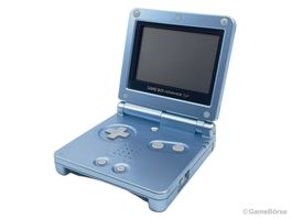 GBA Gameboy Advance SP Surfe Blue inkl. USB Ladekabel