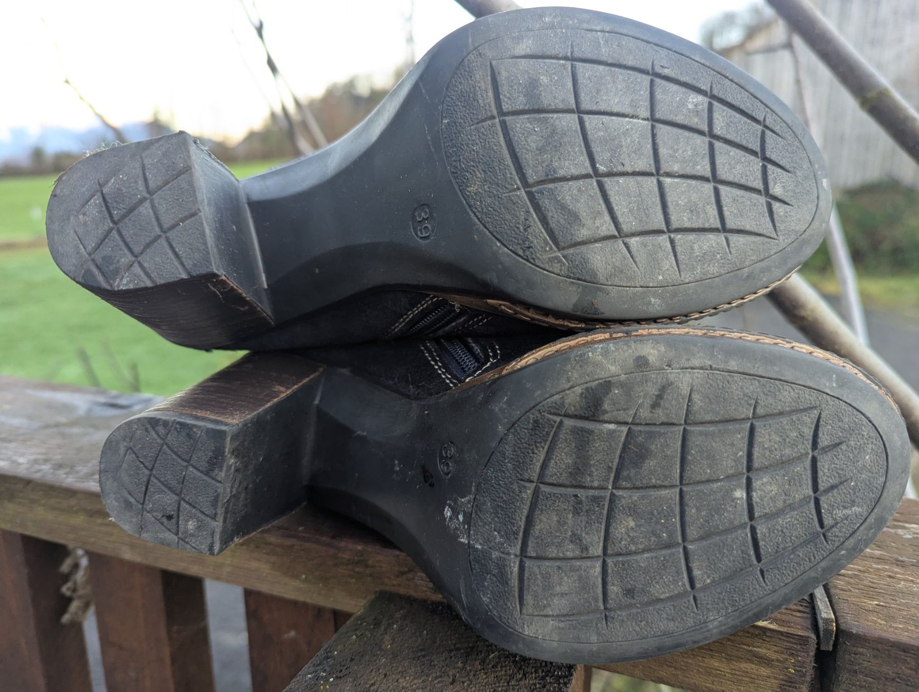 Damenschuhe: Blaue Stiefelette mit Strick passt zu Tracht / Dirndl Gr 39 – Gebraucht aus Altendorf von Eistoelter 5