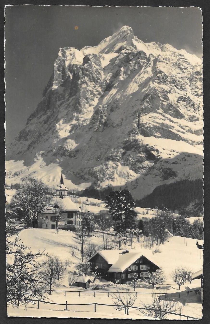 Cartoline postali: Grindelwald Teilansicht mit Wetterhorn – Usato da Olten venduto da clotaldi