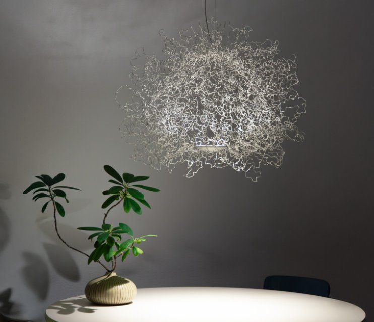 Lampen: Design Highlight, Pendelleuchte Sir Simon LED, versilbert – Neu (gemäss Beschreibung) aus Binningen von Masc61