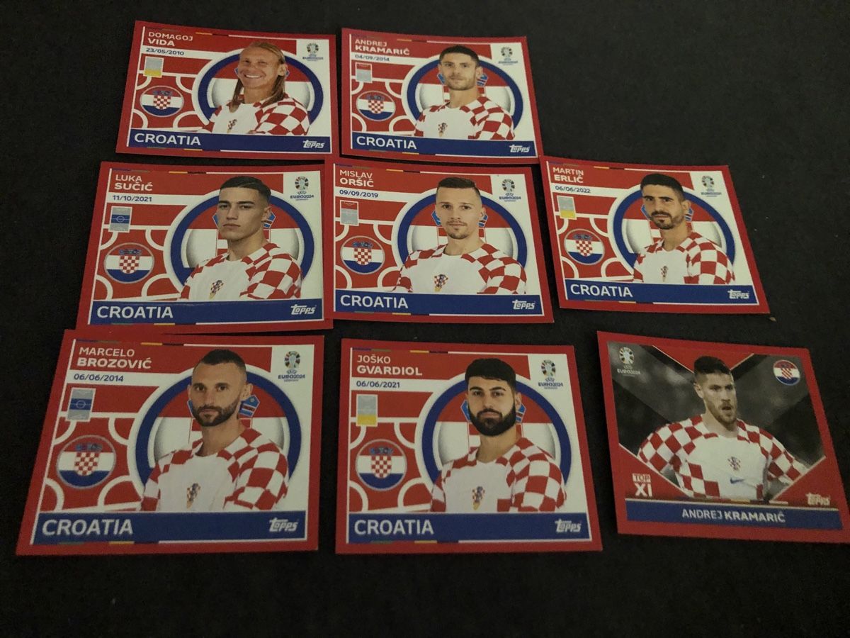 Panini Carte collezionabili: Kroatische Stars von EM 2024 – Nuovo (secondo la descrizione) da Rorschacherberg venduto da Kisa67