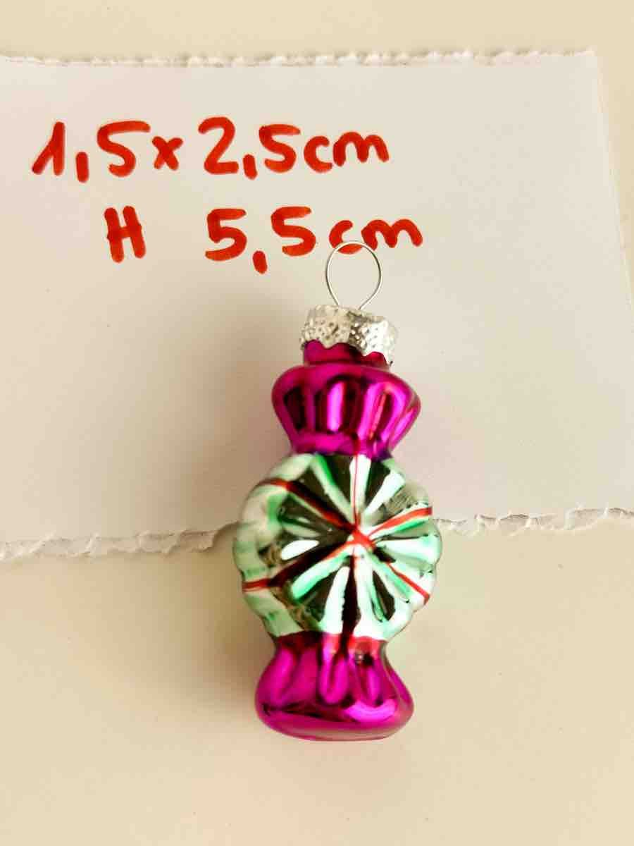 Tutte le decorazioni: Weihnachtskugel Glas Bonbon neu – Nuovo (secondo la descrizione) da Galmiz venduto da Wichtel25