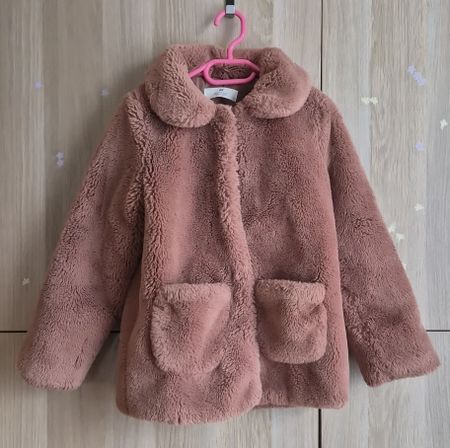Manteau d'hiver chaud en fausse fourrure ♡ H&M ♡ Taille 134
