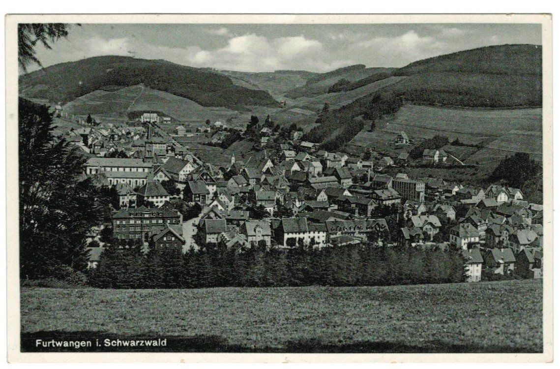 Cartoline postali: AK Furtwangen 1956 – Usato da Zürich venduto da tol_b7c7