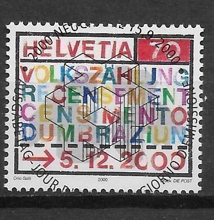 Tutti i francobolli: V1005 - Recensement 2000 vollstempel – Nuovo e nell'imballaggio originale da Trélex venduto da Phil_Albert