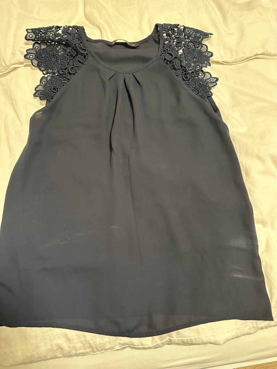 Zara Camicette: Zara Bluse Gr. XS dunkelblau – Usato da Dübendorf venduto da nat_h9wg