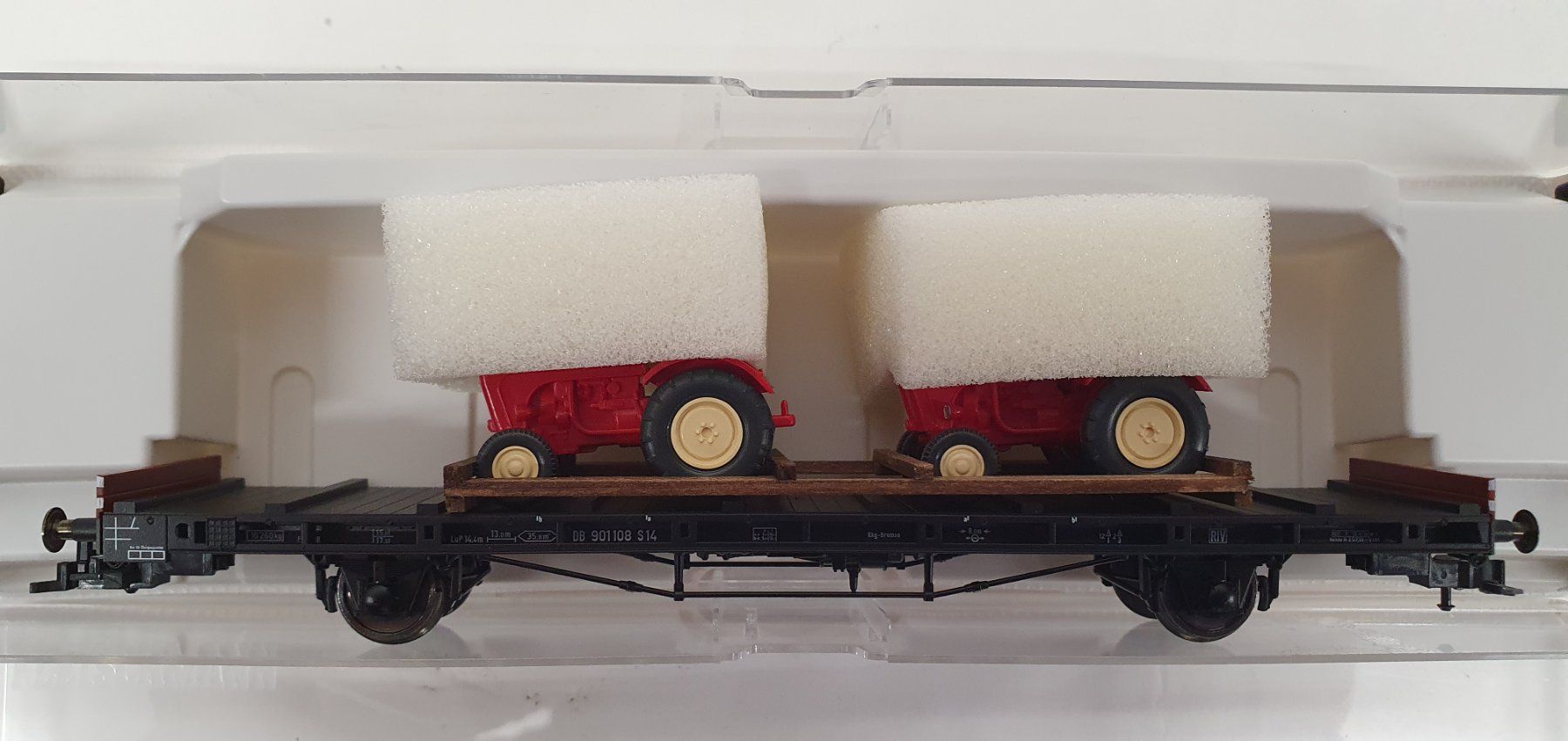 Fleischmann Trains électriques: Fleischmann 523601K  DB S14 Flachwagen – Neuf avec emballage d'origine à Würenlos par jub_nd5j 2