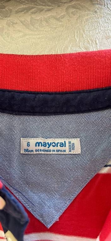 Camicie, T-shirt & Polo: Polo maniche corte Mayoral 6 anni 100% cotone  – Usato da Tesserete venduto da l_m_n67r 1