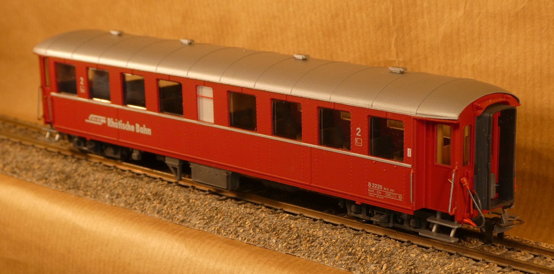 Bemo Modellini di ferrovie: Bemo RhB schwerer Stahlwagen 2.-Kl. Senkfenster – Nuovo (secondo la descrizione) da Muri b. Bern venduto da Malagueno 1