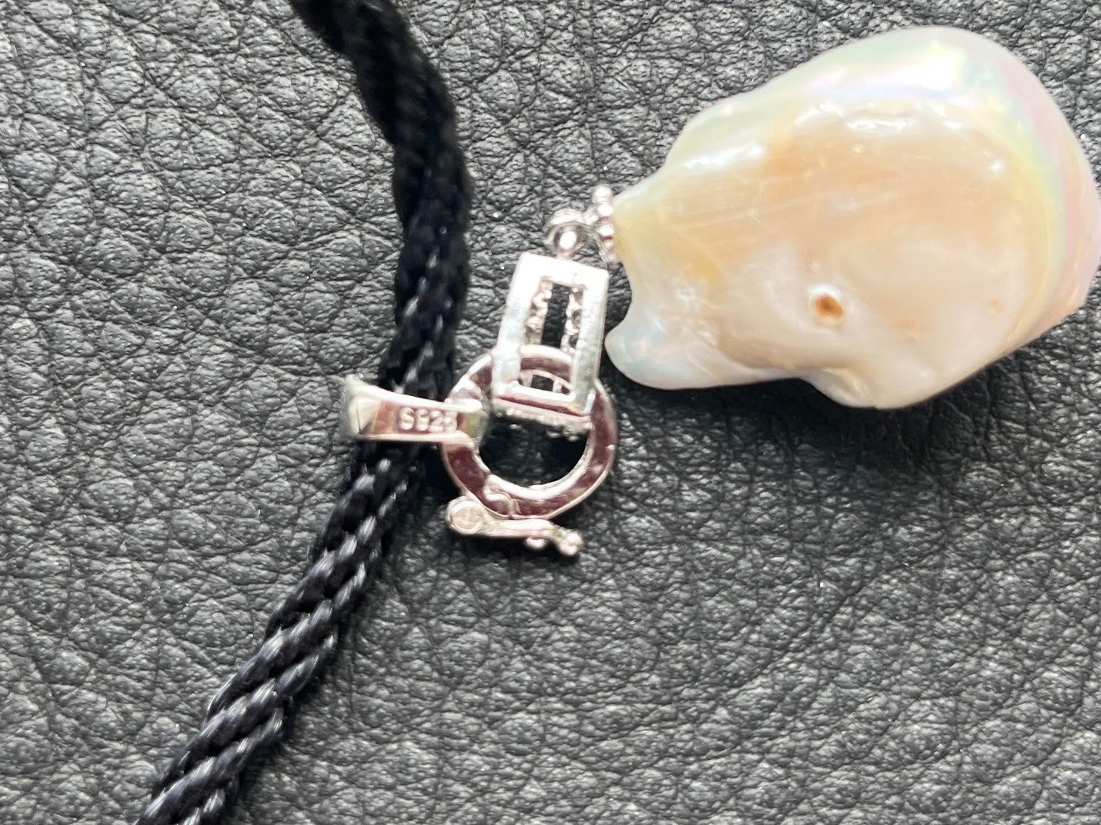 Perlen (unechte): Echte Perle, Anhänger und Kette, Silber, Neu! – Neu (gemäss Beschreibung) aus St. Gallen von reg_f8h8 5