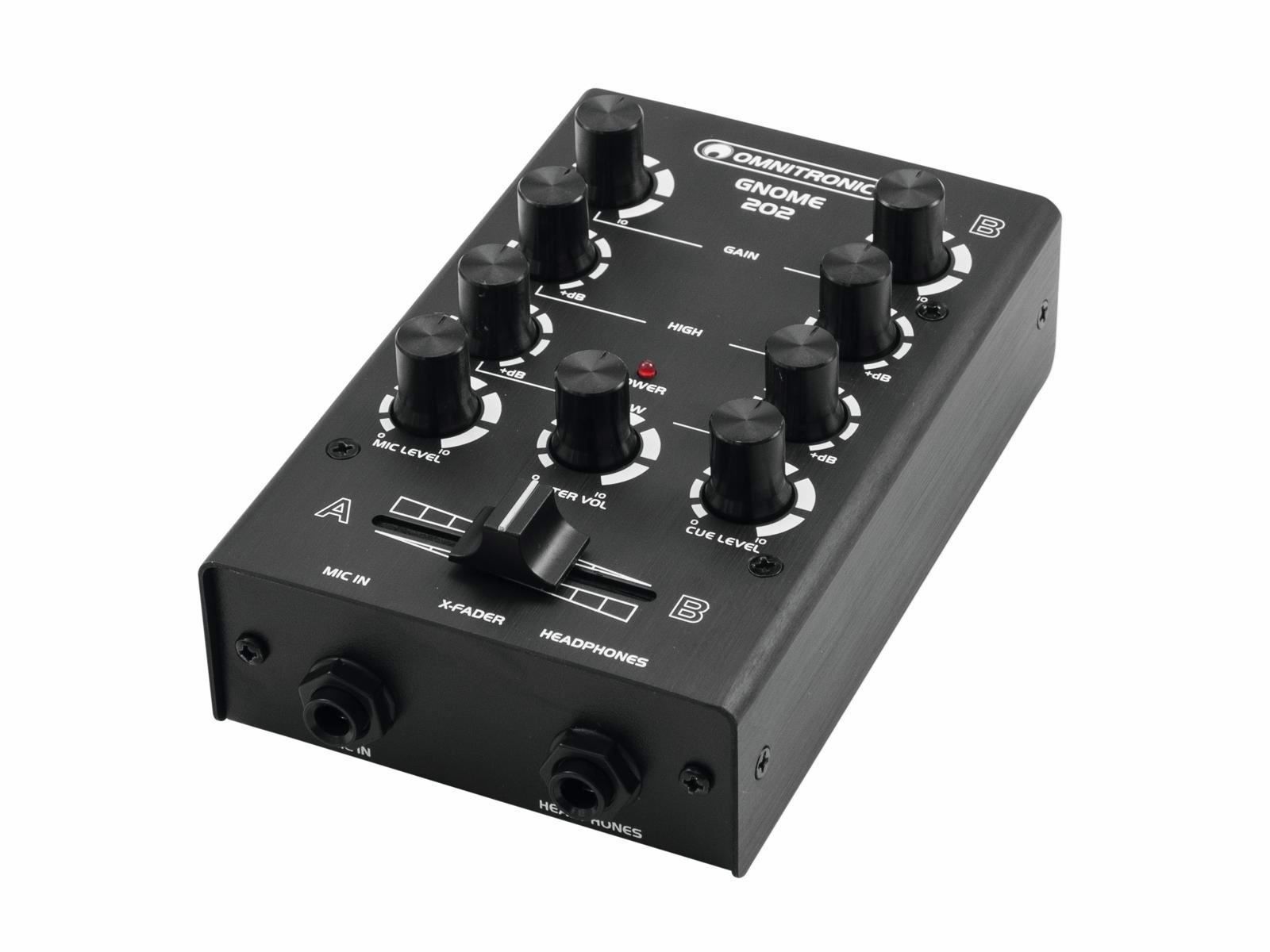 Console di mixaggio: OMNITRONIC GNOME-202 Mini-Mixer schwarz – Nuovo e nell'imballaggio originale da Däniken SO venduto da Profog1 5