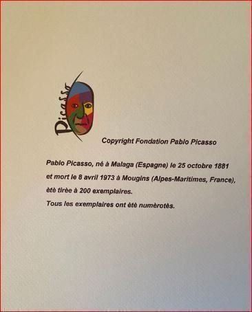 Grafica & Litografie: Picasso Lithographie Nr. 82/200 – Nuovo (secondo la descrizione) da Bern venduto da watchcomp. 4