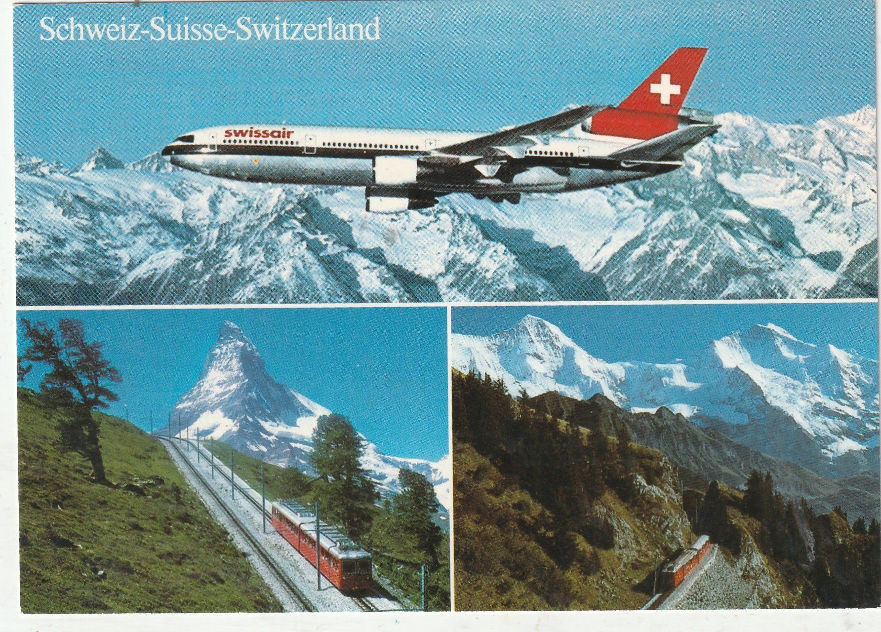 Cartes postales: Swissair - Gornergratbahn MBK – D'occasion à Lumbrein par made02