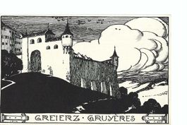 Pro Juventute - Karte:  Schloss Greyerz Château Gruyères