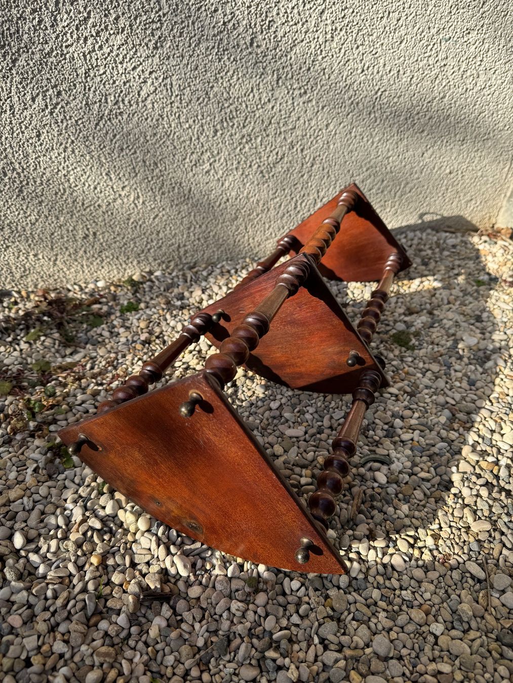 Petite étagère d’angle ancienne acajou 19ème (D'occasion) à Lausanne ...