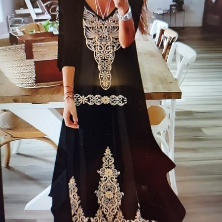 kleid maxi und cardigan gr 48 eu.