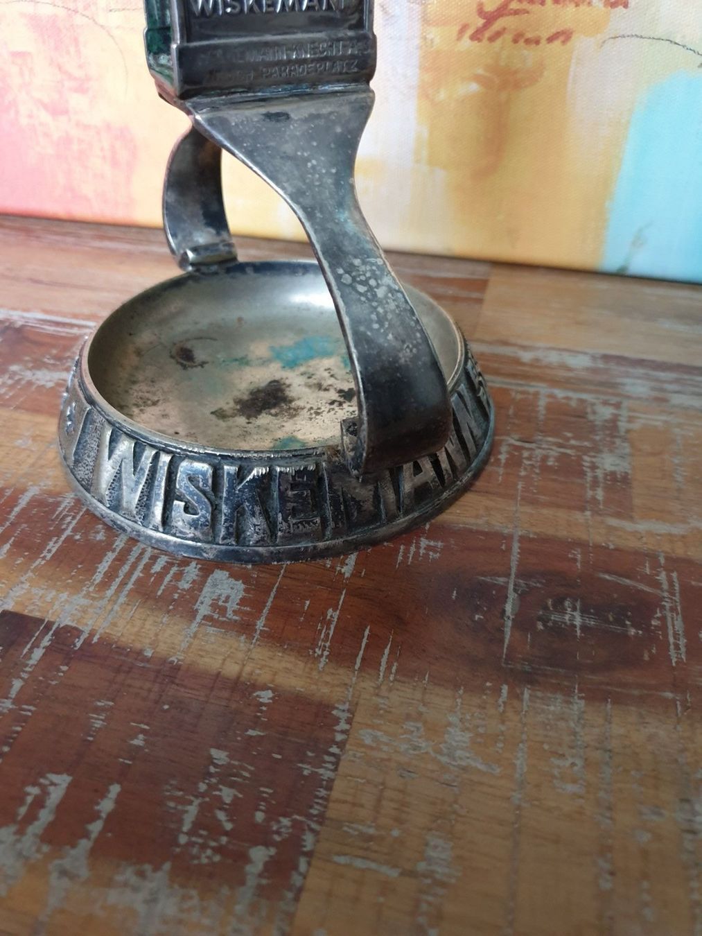 Portacenere: Aschenbecher  Wiskemann versilbert – Usato da Olten venduto da Marsmobil 6