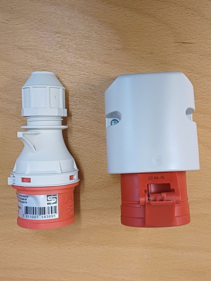 Spine: CEE 16 Stecker und Dose 5-polig, NEU – Nuovo (secondo la descrizione) da Au TG venduto da aatec_105 4