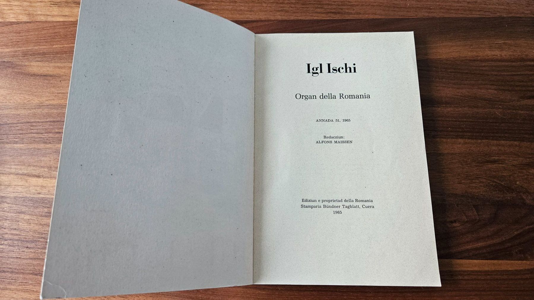 Libri: Igl Ischi Annada 1965 – Usato da Untervaz venduto da FullFlap777 1