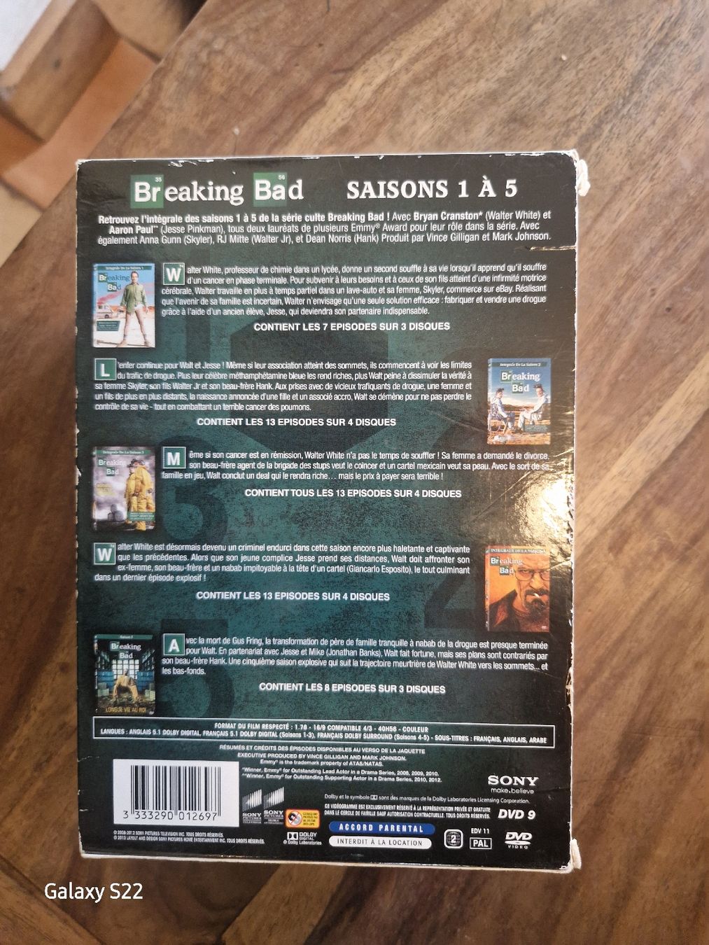 Tutti i DVDs: coffret intégral Breaking Bad – Nuovo (secondo la descrizione) da St-Maurice venduto da Astaga 2