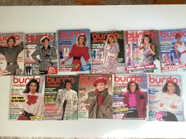 11 Exemplare Burda Moden aus dem Jahr 1987
