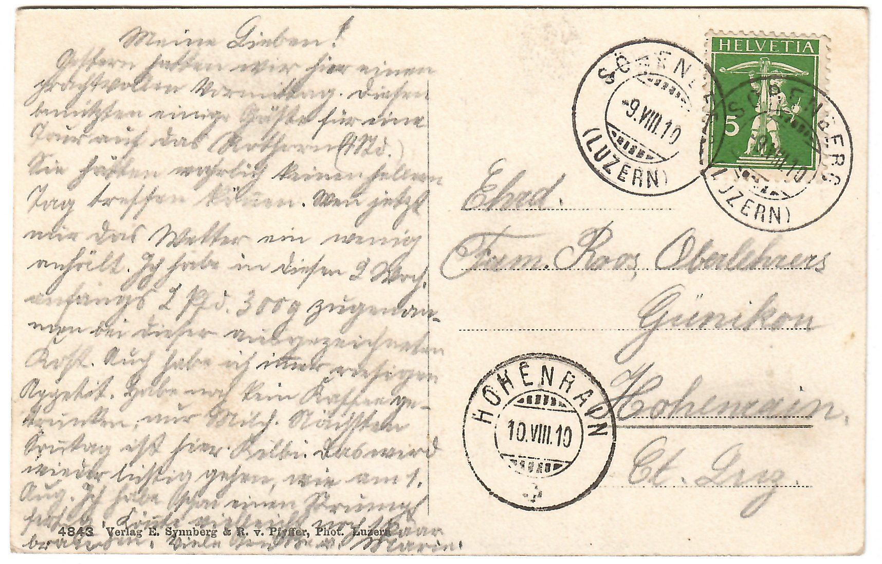 Cartoline postali: Ansichtskarte  Kurort  Sörenberg – Usato da Kerns venduto da etma3 1