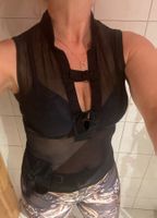 Sexy Top trasparente con raso-S/M-ideale per l’estate